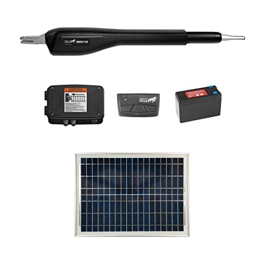 Mighty Mule MM571W Solar Package - Heavy Duty Single Smart Gate Opener (20 Watt Solar Panel)