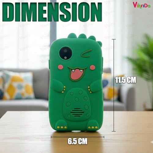 Image of Vikrida Plastic Kids Smartphone Toy with MP3 Music Player Bumper Back Case Dual Camera for Selfies in-Built Games 2.4 inch Screen 8MP Camera Toys for Boys & Girls (Multicolor)