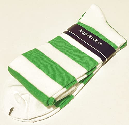 Image of PolyMedea Elite Quality Colorful Soft Cotton Women's Striped Knee High Socks