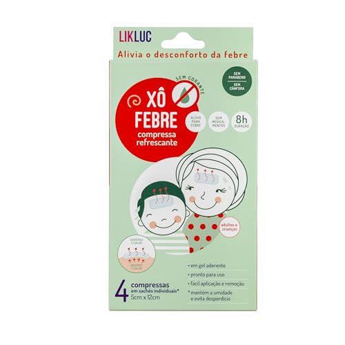 Likluc Xô Febre - compressas refrescantes para alivio da febre, A...