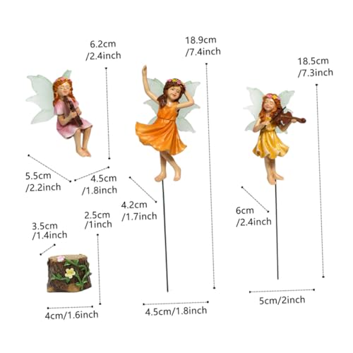 Figurines de fée lumineuses phosphorescentes pour bonsaï - 3