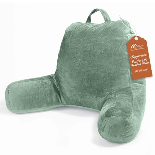 Image of Sasttie Reading Pillow for Bed, Back Pillow for Sitting Up, Sage
