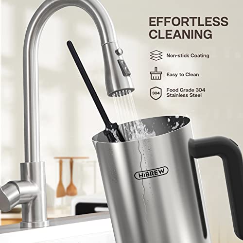 Hibrew 5-In-1 Pod Coffee Maker & 4-In-1 Stainless Steel Milk Frother Combo, 19 Bar Espresso Machine For Pods, Kcup*/Nes* Original/Dg*/Ese Pod/Espresso Powder Compatible, Cold/Hot Mode, 120 Volt #TOP7