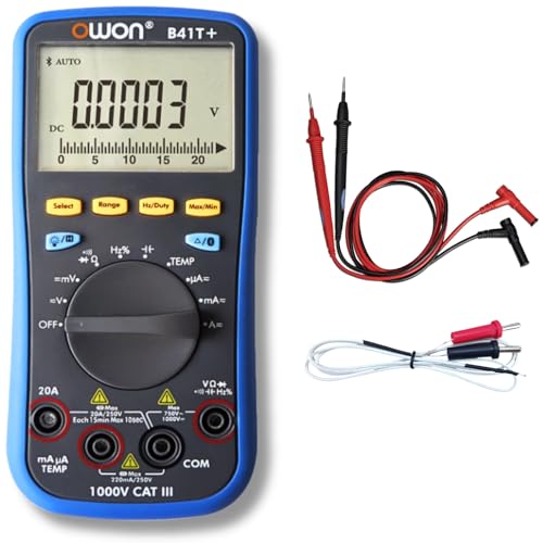 OWON B41T+ �n���f�B �f�W�^���}���`���[�^�[ �e�X�^�[ 4?�� 22000�J�E���g ���R�[�h�� 10000�|�C���g Bluetooth�Ή� �^�̎����l AC/DC���� �d�� �d�� �I�t���C�����M���O �f�[�^���K�[ �f�[�^�z�[���h ���Βl���� �o�b