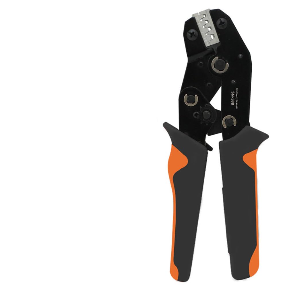 Setngb Black Orange Crimping Tool Pliers Sn-58B Terminal Clamp Crimper 0.25-1.5Mm² Terminal Clamping Tool Pliers Wire Hand Tool,,Sn,58B