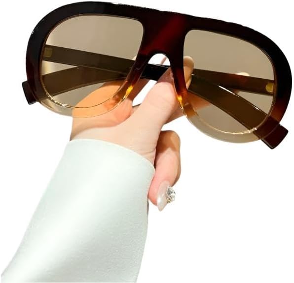 Gradient Frame Aviator Glasses with Multicolor Lenses – Stylish Full-Rim Shades for Women and Men