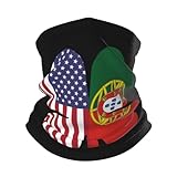Halsschlauch Amerikanische Portugal-Flagge Kleeblatt Kopftuch Multifunktion Magisches Stirnband Uv-Schutz Headwrap, Für Damen, Erwachsene, Outdoor, Yoga, 26x30cm