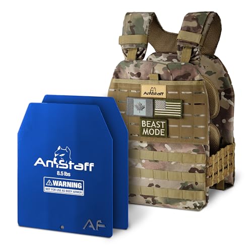 AmStaff Fitness Weighted Vest - Adjustable Weight Vests for Men & Women - Versatile Wearable Weighted Vest for Fitness Workouts, Strength and Endurance Training, Running by AmStaff Fitness - Used condition - US$143.89