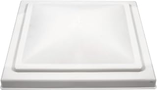 Camco 40155 Impact Resistant White Rv Vent Lid Fits Ventline & Elixir 14" X 14"