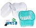 Denture Case,Denture Brush Retainer Case,Denture Cups Bath,Dentures Container with Basket Denture Holder for Travel,Retainer Cleaning Case (Green)