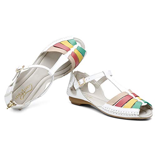 Sandália Feminina Rasteira Moleca Q&A Linha 710.2 Tamanho:35;Cor:Bege