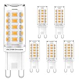 ⭐【 AUSGEZEICHNETE DIMMFUNKTION 】- Diese dimmbaren g9 LEDs sind mit verschiedenen Dimmern kompatibel, die einen Super Dimmeffekt von 0-100% ohne Flackern oder Brummen erzielen. Geeignet für verschiedene Arten von G9 Lampenfassungen (dimmbare oder nicht dimmbare G9 LED Lampenfassung)
