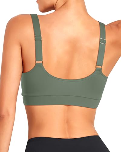 Image of Tempt Me Women Sports Bra Swim Crop Tops Only | Scoop neck, Bathing suits top, Removable cups, Adjustable straps