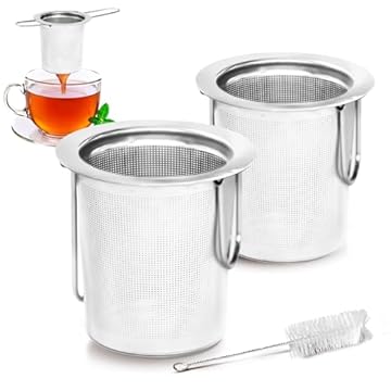 tea infuser 2 pack extra fine mesh stainless steel