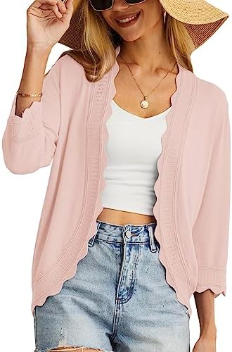 GRECERELLE Gebreid damesvest met lange mouwen, V-hals, knoopsluiting, lichtgewicht dames geschulpte schouderophaaltrui, vest voor jurk, zomer, avond, bruiloft, 01 Zwart, XXL