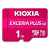 KIOXIA 1TB Exceria Plus G2 Micro SDXC 4K 100/90MB/sn Hafıza Kartı (SD Adaptörlü)