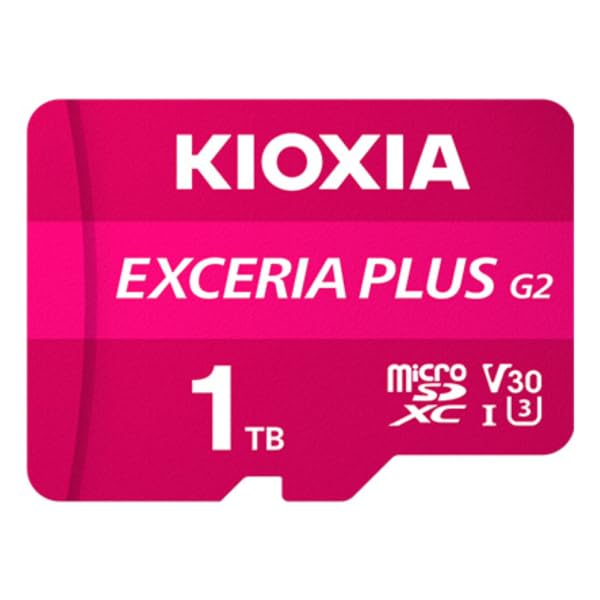 KIOXIA 1TB Exceria Plus G2 Micro SDXC 4K 100/90MB/sn Hafıza Kartı (SD Adaptörlü)