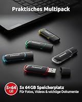 Intenso USB Stick Business Line Multipack 64GB 5er Set – USB 2.0 High Speed USB-A Flash Drive – bis zu 28 MB/s – kompatibel mit Windows & Mac – Ansicht 3
