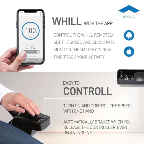 Image of WHILL C2 Model Electric Wheelchair Personal Mobility Vehicle with Omni Wheel 16 inch | 5 Year Warranty | Powerful Superior Handling, User Weight: Upto 120kg | App Connected Controller | Famous Japanese Brand, Now in India