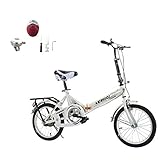 IFOUDNYOU 20-Zoll-Leichtes Mini-Faltrad kleines Tragbares Kompaktfahrrad Erwachsenes Weibliches Faltrad-Studentenauto für Erwachsene Männer und Frauen Kinderfahrrad Cityräder