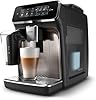 Philips Expresso broyeur Série 3300-6 Boissons, Écran tactile coloré, Carafe LatteGo, SilentBrew, Broyeur 100% Céramique, Machine à café à grain Noir Chrome (EP3347/90)