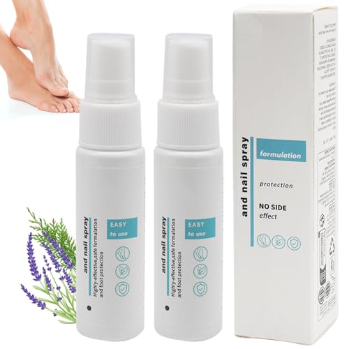 2 x 30ml Spray Contra Hongos En Los Pies, Spray Fungicida Contra Hongos En Los Pies, Tratamiento De Hongos En Los Pies Spray Protector Para El Cuidado De Las Uñas y Los pies, Alivia El Picor