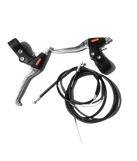 Bike 24 Automobile,Power Silver Break Lever and Black Break Wires for Bicycle 26
