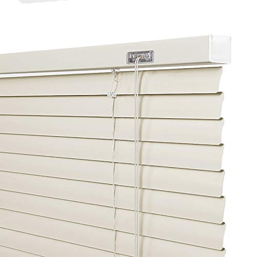 Aluminum Alloy Blinds, Interior Exterior Blackout Privacy Shade 50 to 160cm, Windows Shutters Open Close, Beige (Size : 120×180cm)
