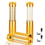 VYAOMLI 2 PCS LED Strobe Baton Lights Bottle Service Rechargeable Light, Reusable Handheld Champagne Bottle Light Topper for Party Nightclub Bar Wedding Concert Festival Activity (Golden, 2 Pack)