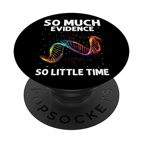 Forensic Criminology Quote for Crime Scene Investigator PopSockets Swappable PopGrip, Black
