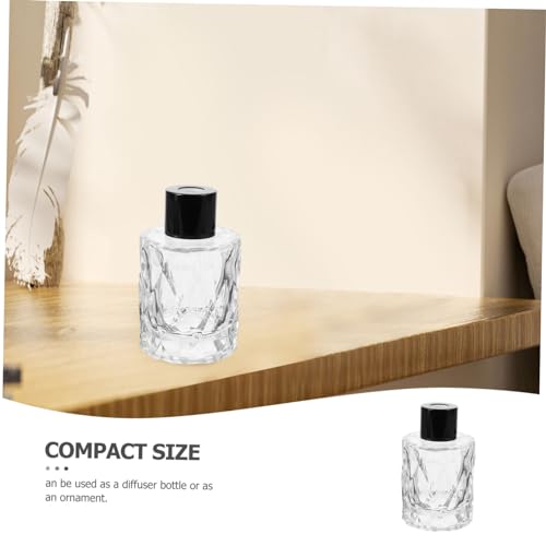 Botellas difusoras recargables de vidrio Luxshiny 4 piezas miniatura 3