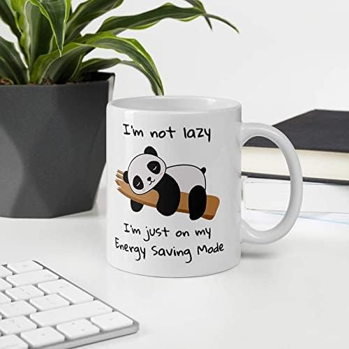 BJ ART Ceramic ” I Am Not Lazy Pnrinted Coffee Mug Colorful Awesome Design|Gifitng Mug For Loved Ones|Birthday Gift|- 1 Piece, Multicolour, 325 Ml Art-680