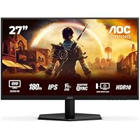 AOC Gaming Monitor 27 Pulgadas 180Hz Panel Fast IPS, 1ms GtG