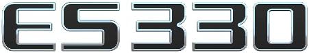 3d Emblem ES330 for LEXUS ES330 Chrome with Black Replacement