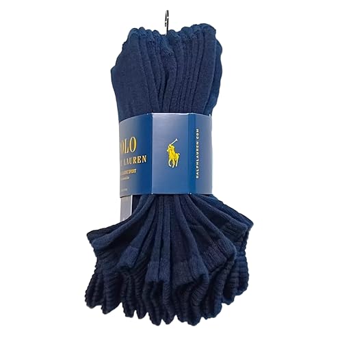 Polo Ralph Lauren Men's Pack of 6 Low Cut Classic Sport Socks, New Navy (One Size (10-13))2