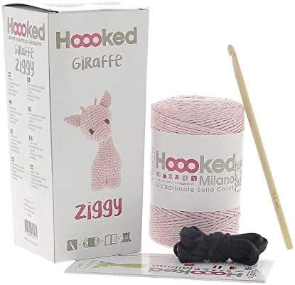 Hoooked Ziggy Giraffe Kit W/Eco Barbante Yarn-Blossom image 4