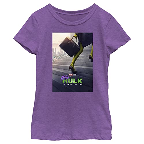 T-shirt Marvel She-Hulk fille imprimé poster violet S
