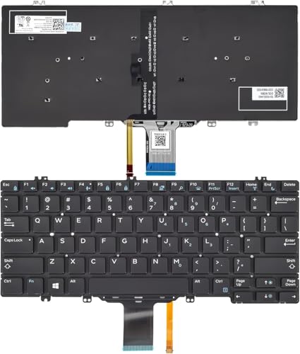 �C�������p�o�b�N���C�g�L�[�{�[�hDell Latitude 5290 7280 7290 7390 5280 5288 5289 7389 �V���[�Y �m�[�g�p�\�R�� US ���C�A�E�g P/N: PK131S51B00 V160325BS