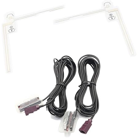 Amazon Fak2antenna フィルムアンテナ Fakraコネクター 2本セット 左右1本ずつ L型 地デジチューナー ワンセグ フルセグ 対応 Sdm便 車 バイク 車 バイク