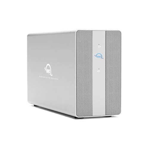 OWC 8TB SSD Mercury Elite Pro Dual USB-C/Thunderbolt 3 External Raid Storage Enclosure with 3Port HUB for Mac and PC