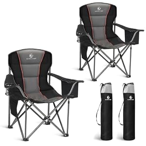 ALPHA CAMP Set of 2 Camping Chairs ...