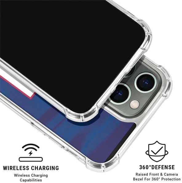 Skinit Clear Phone Case Compatible with iPhone 15 Pro Max - Officially Licensed NFL New York Giants Design