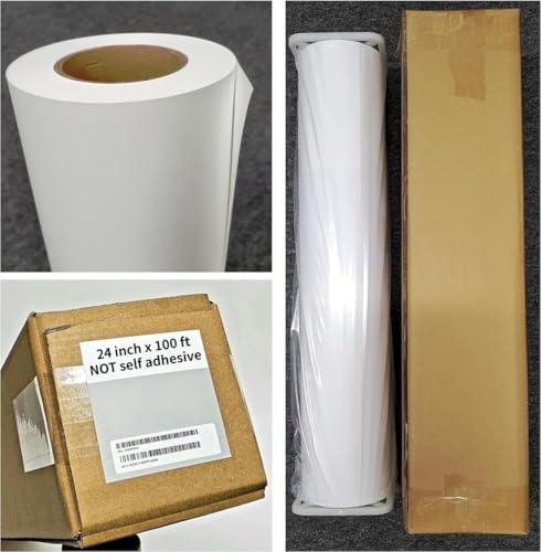RCdepot1-1 x 24 inch x 100 ft Matte Polypropylene Banner roll (NOT self adhesive) film poly Vinyl Waterproof 2 inch core, Wide Format Inkjet print poster signs pvc by RCdepot1 - Used condition - US$61.75