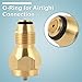 SHINESTAR Universal 1lb Propane Tank Refill Adapter, Mini Propane Fill Adapter for Disposable Small Propane Bottle, LP Gas Cylinder Canister Filler Coupler - Solid Brass Valve Accessories