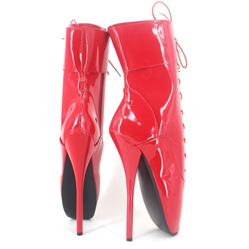 Bottines de ballet 18cm ZWCHGJ rouge 46 : la solution pour une pose verticale stable - 2