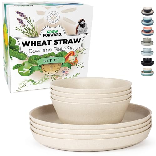 Grow Forward 8-Piece Wheat Straw Set