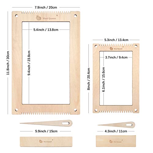 image for Wool Queen Hand U Journey Rectangle Weaving Loom Kit 7.9''x11.8'' and 