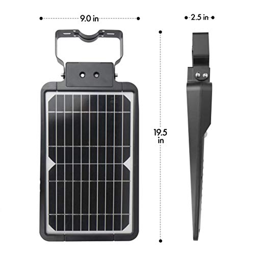 Wagan El8586 1600 Lumen Integrated Solar Street Lamp Security Flood Light Motion Sensor Waterproof Weatherproof Dusk To Dawn Solar Led Light Lamp For Outdoor Garden Yard Path Parking Lot (4 Pack) #TOP1