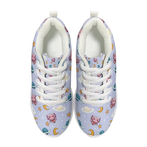 Cartoon Children's Running Shoes Girls Lightweight Sneakers Breathable Athletic Tennis Shoes Non Slip Sports Sneakers for Little Kid Size11.5-13/ Big Kids Size1-33