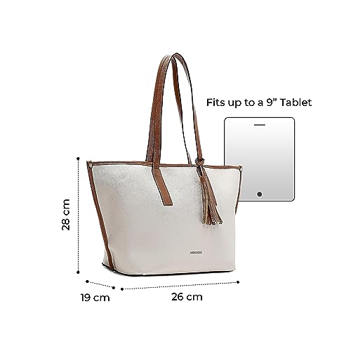 Image of Miraggio Penelope Solid Tote Bag for Women
